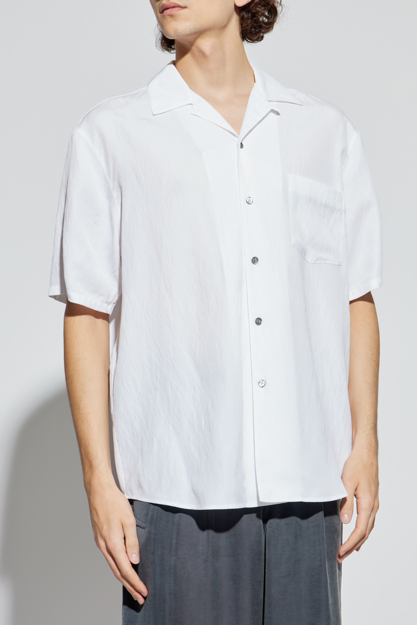 Giorgio Armani フリル付きボタンシャツ 36 Giorgio Armani Shirt with pocket | Men's | Vitkac